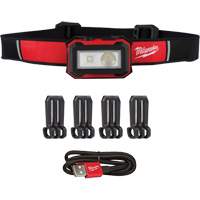Magnetic Headlamp & Task Light, LED, 450 Lumens, 2.5 Hrs. Run Time, Rechargeable Batteries NRZ Safety Inc.