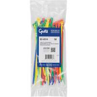 Nylon Cable Ties, 8" Long, 50 lbs. Tensile Strength NRZ Safety Inc.