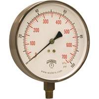 Contractor Pressure Gauge, 4-1/2" , 0 - 100 psi, Bottom Mount, Analogue NRZ Safety Inc.